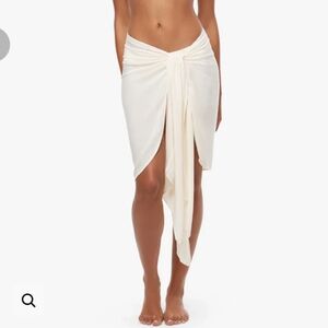 WeWoreWhat Cream Swim Sarong